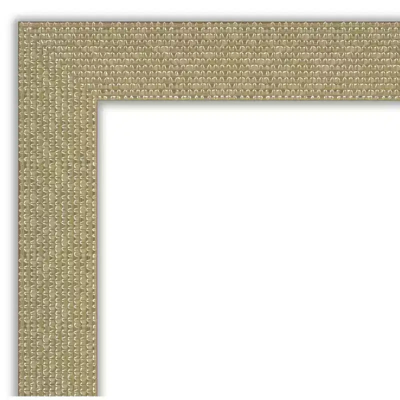 Miroir mural mosaïque doré sans biseau 42 po x 31 po - Amanti Art
