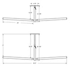 StoreYourBoard Hi-Port 2 | Rangement ajustable au plafond pour échelle | Double | Supporte 68 kg