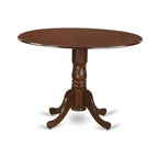 Ensemble table de cuisine ronde 42 pouces avec chaises Parsons - Ensemble de salle à manger au charme classique - Finition café foncé