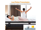 Matelas Hybride Queen 35 cm en Boîte, Mousse à Mémoire de Forme Gel Sensation Moyenne, Housse Respirante Rafraîchissante, Isolation des Mouvements, CertiPUR-US