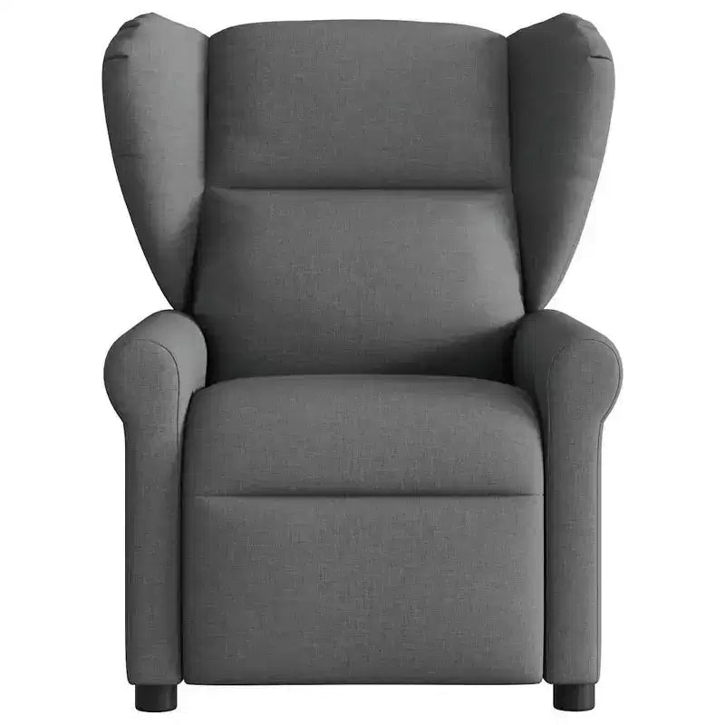 vidaXL Fauteuil inclinable de massage en tissu gris foncé
