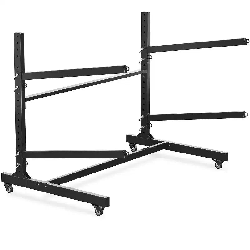 Support de rangement robuste pour kayaks avec roues verrouillables pour kayaks, canoës, planches de surf et planches à pagaie Étagères amovibles
