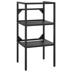 vidaXL Bathroom Washbasin Frame Black Iron Medium