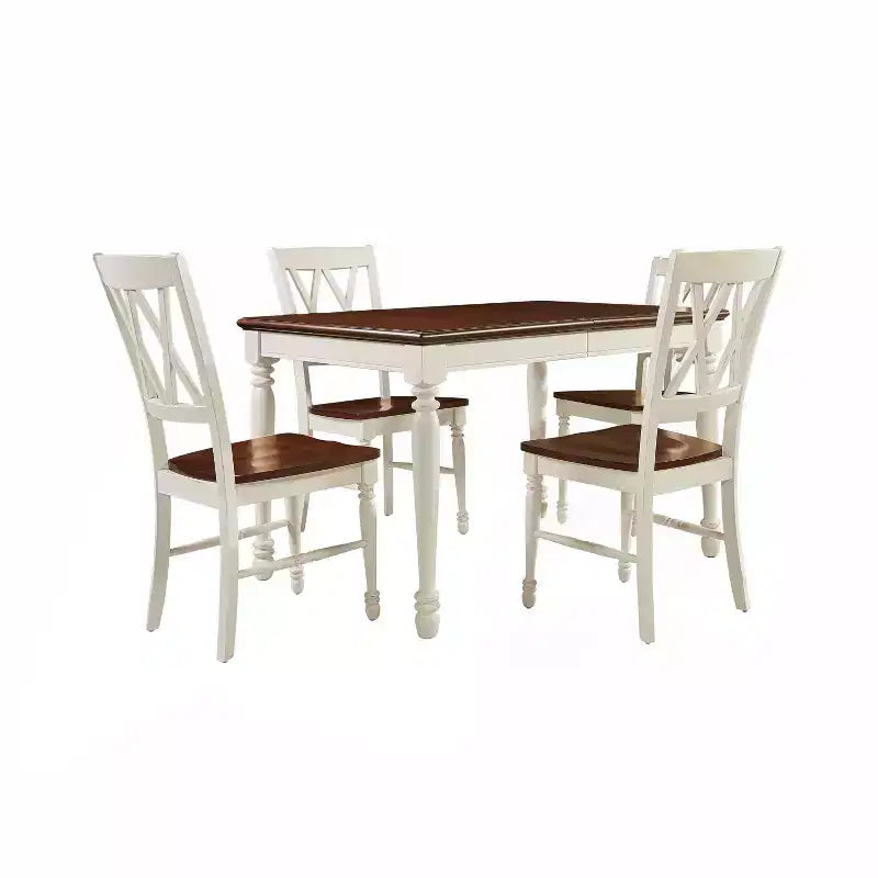 5pc Shelby Extendable Dining Set White - Crosley