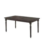 60" Claudia Li Dining Table Weathered Gray - Acme Furniture