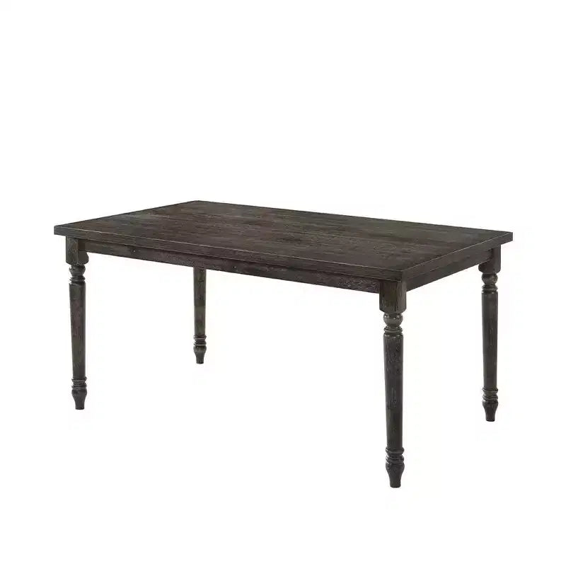60" Claudia Li Dining Table Weathered Gray - Acme Furniture