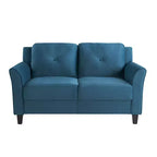 Lifestyle Solutions Harper Loveseat Blue Velvet