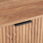 Manhattan Comfort Dumbo Table de Chevet avec Tiroir Brun Doré : Design Moderne, Cadre en MDF, Glissières en Métal, Étagère de Rangement