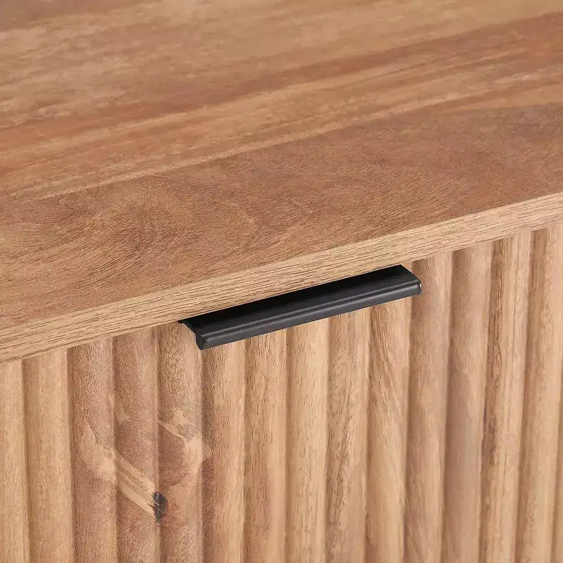 Manhattan Comfort Dumbo Table de Chevet avec Tiroir Brun Doré : Design Moderne, Cadre en MDF, Glissières en Métal, Étagère de Rangement