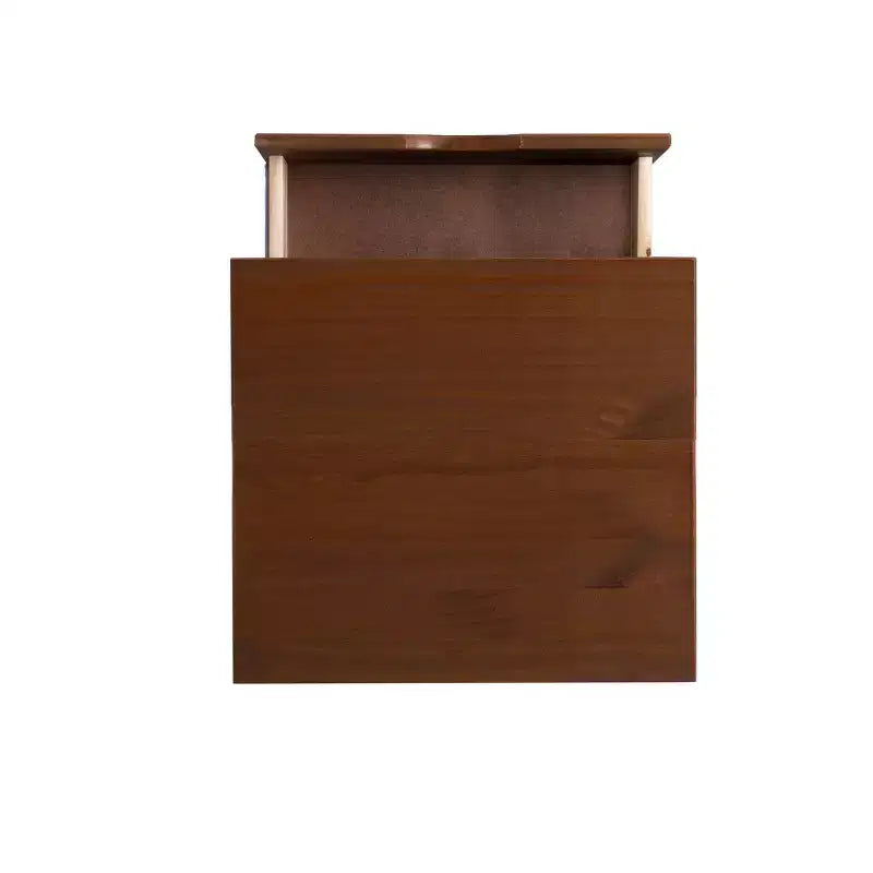 Pensy Table de chevet à 2 tiroirs en bois massif de style Mid-Century - Noyer - Powell