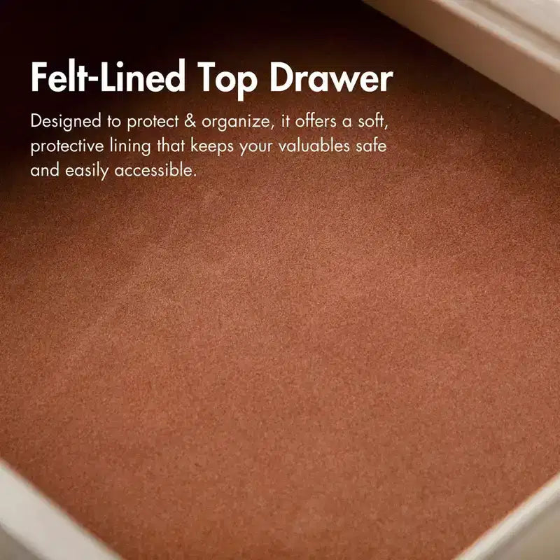 HOMES: Inside + Out Commode et miroir Neovesi 2 pièces chêne Boho 7 tiroirs