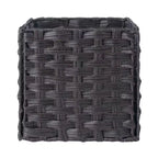 Étagère de rangement de terrasse 76 cm 4 pièces avec 3 petits paniers Espresso/Chocolat - Winsome : Présentoir de bureau à domicile