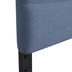 Tête de lit rembourrée Paxton Channel Stitched de Flash Furniture, hauteur réglable de 44,5 à 57,25