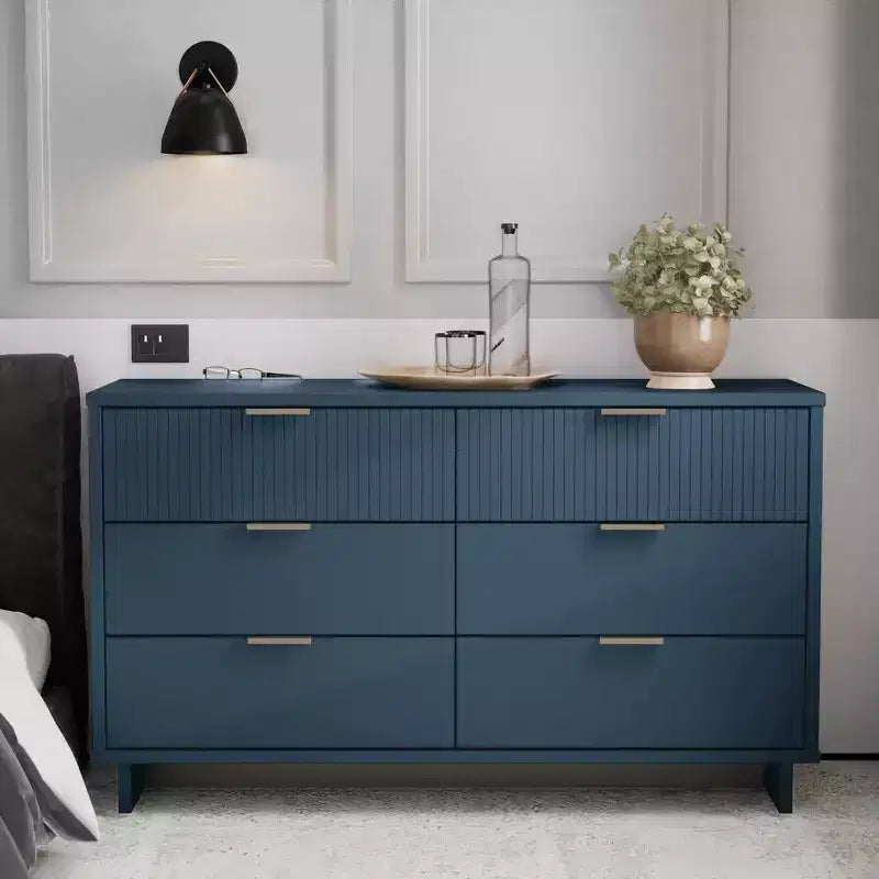 Granville Modern 6 Drawer Double Wide Dresser - Manhattan Comfort