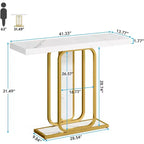 Tribesigns Table Console Moderne avec Lumières LED, Table d'entrée 41.33