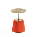 Manhattan Comfort Lot de 2 tables d'appoint rembourrées en similicuir moderne Anderson