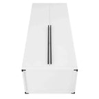Manhattan Comfort Armoire modulable 2 pièces Lee 4 portes et 8 étagères
