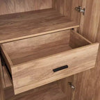 Manhattan Comfort Armoire modulable 2 pièces Lee 4 portes et 8 étagères