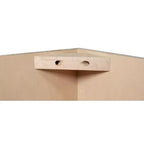 Élément haut de cuisine HOMLUX Easy-DIY Shaker Blanc facile à assembler avec accès facile