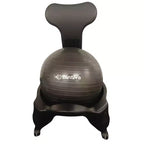 Bintiva Stability Ball Chair, Adult, Black/Black