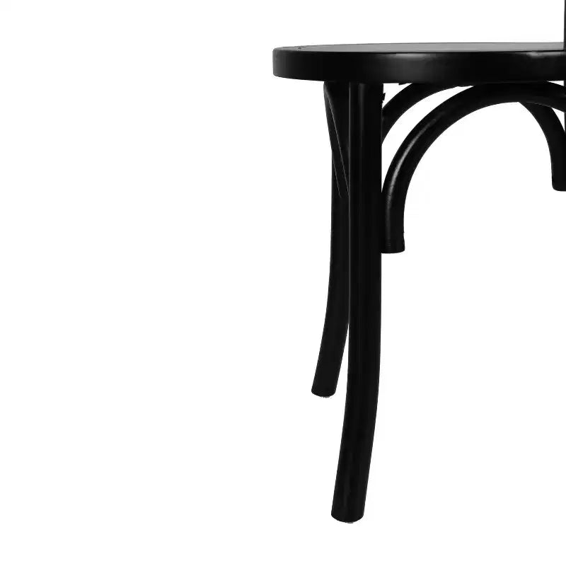 Flash Furniture Betsy Chaise de salle à manger empilable en bois massif de style Thonet de qualité commerciale – Lot de 2