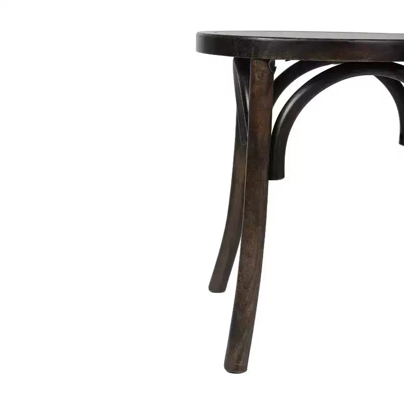 Chaise de salle à manger Merrick Lane en bois massif style Thonet, empilable, avec finition élégante