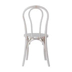 Chaise de salle à manger Merrick Lane en bois massif style Thonet, empilable, avec finition élégante