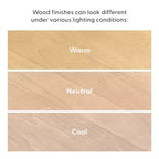 Table basse rectangulaire à pieds croisés en bois massif Plank+Beam, 48 po pour salon
