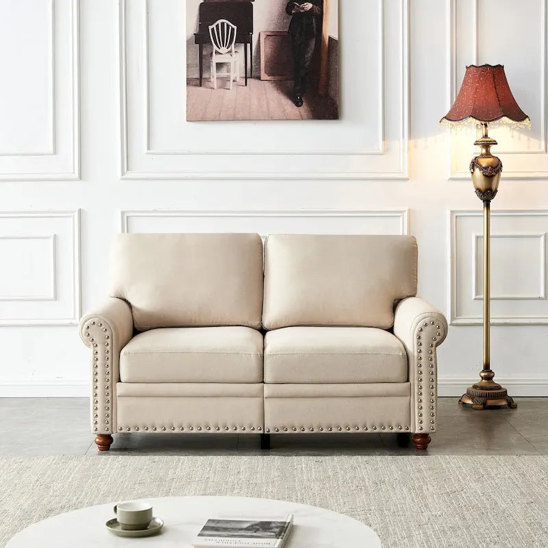 Linen Fabric Upholstery Sofa With Storage