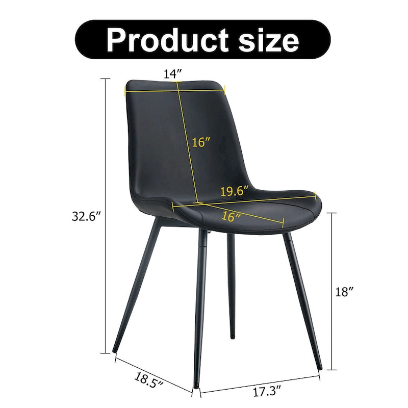 Chaise de salle à manger avec coussin de dossier
